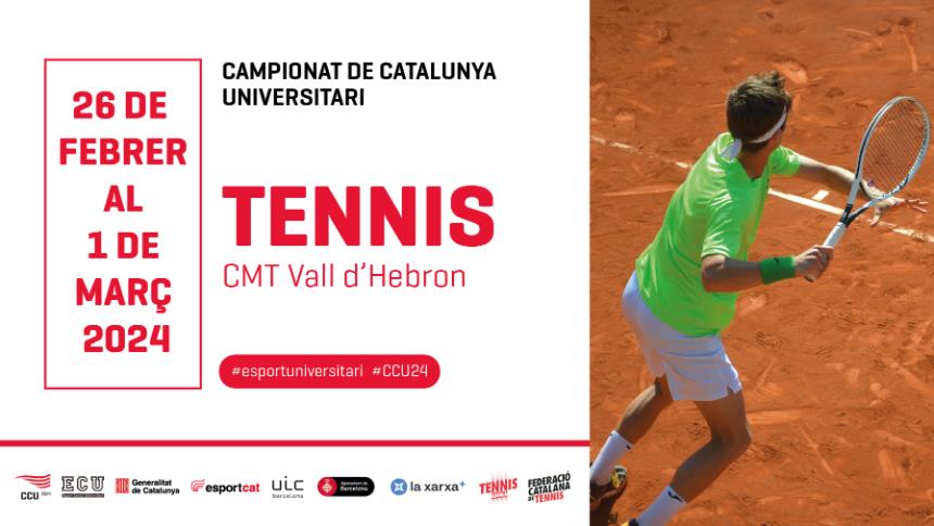 Obertes les inscripcions pel Campionat de Catalunya Universitari de Tennis 2024